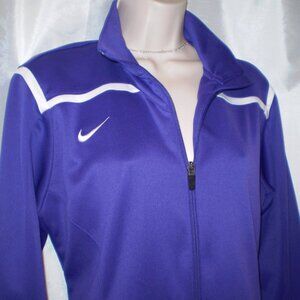NIKE DRI FIT PURPLE LONG SLEEVE ACTIVE RUNNING JACKET SZ L